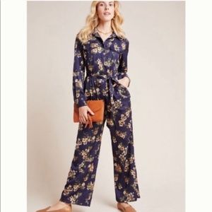 Anthropologie Annika Floral Jumpsuit size S